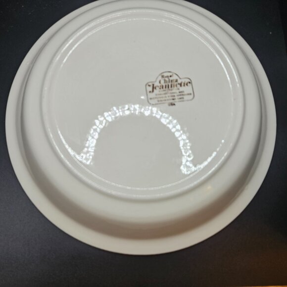 Vintage Jeanette Transferware Black and White Vegetable Dish - Picture 3 of 6